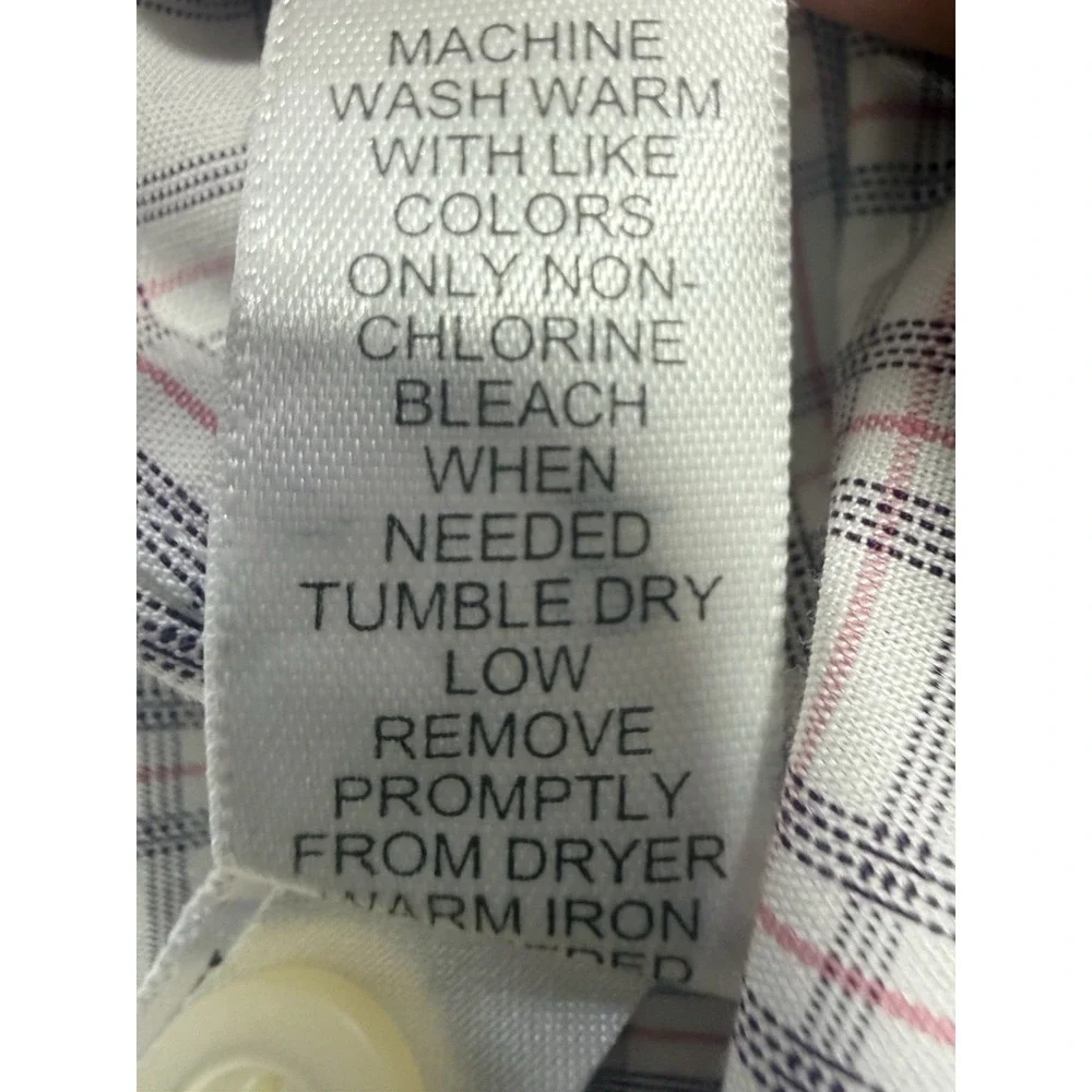 Banana‎ Republic Non-Iron Slim Fit Plaid Dress Shirt Size 15-15.5 M